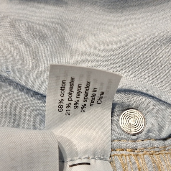 Womens Lane Bryant stretch straight fit magic waistband denim shorts 20 - Picture 6 of 6